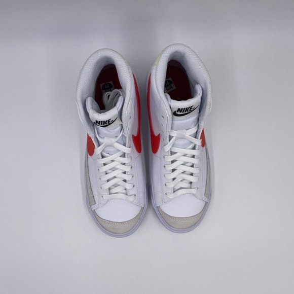 Nike Blazer Mid ' 77 White / Red Womens Shoes - Picture 5 of 8
